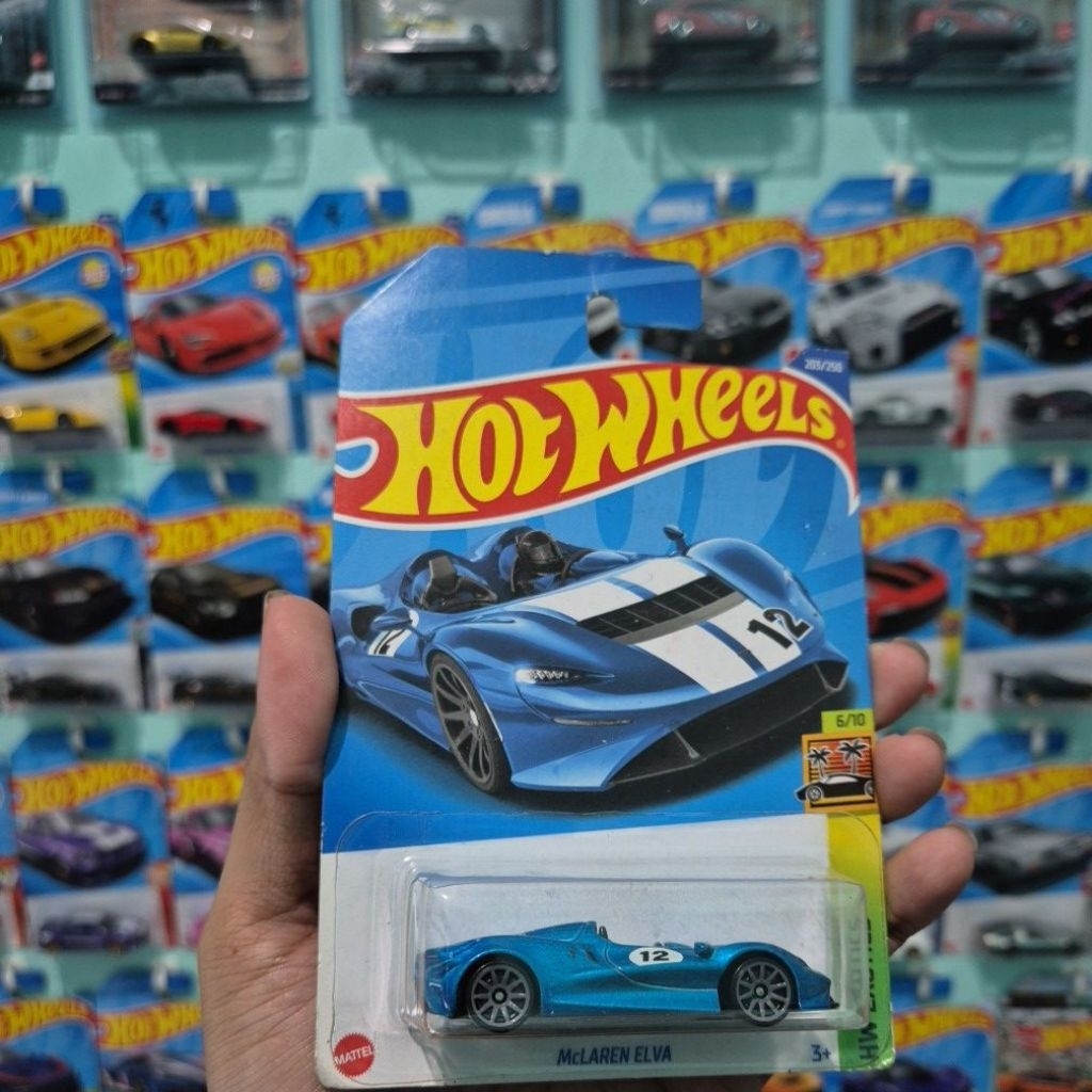 HOT WHEELS MCLAREN ELVA BIRU