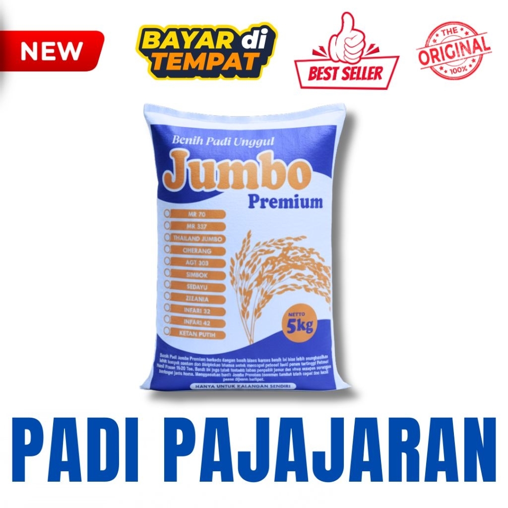 Benih Bibit Padi Unggul Pajajaran Kemasan 1Kg - 5Kg Berkualitas Super