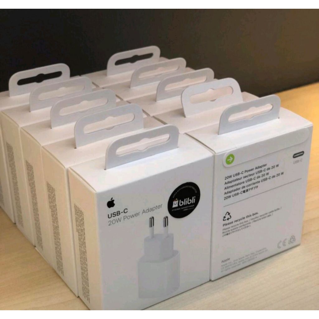 Ibox Apple Usb-C Power Adapter 20w Original for Iphone 11 12 13 14 15 16 pro max official Resmi Tam 