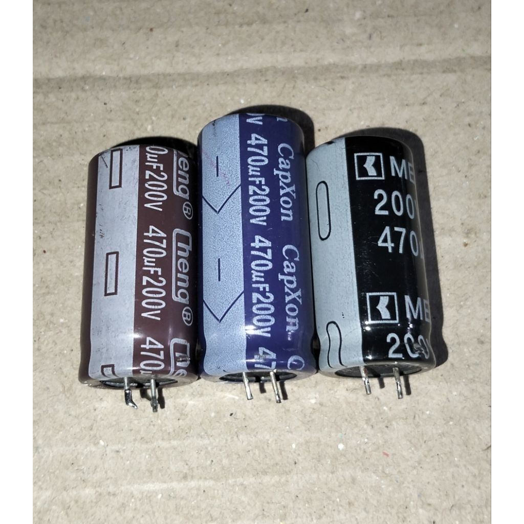 ELCO 200V 470UF BEKAS ORIGINAL