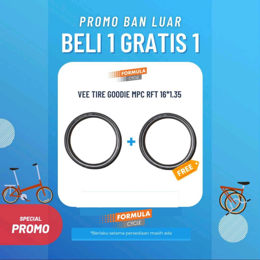 BUY 1 GET 1 BAN LUAR VEE TIRE GOODIE RFT MPC 16X1.35 SBK