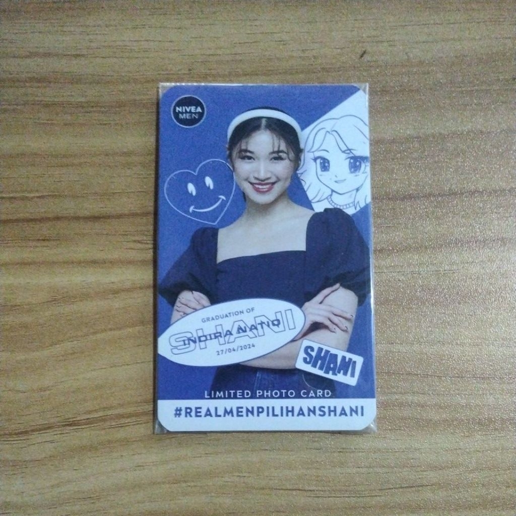 Photocard Shani Indira Natio Limited Nivea Men Official JKT48