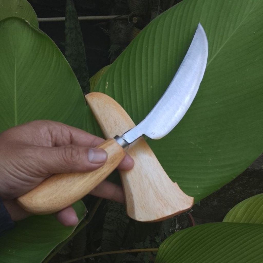 Pisau Baja 15 cm Untuk Motong Bambu Buat Angklung Layangan