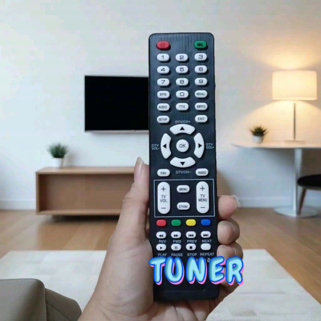 TUNER Remot Remote TUNER TV Digital WCOM / Remote Tunner Mesin Tv 8891