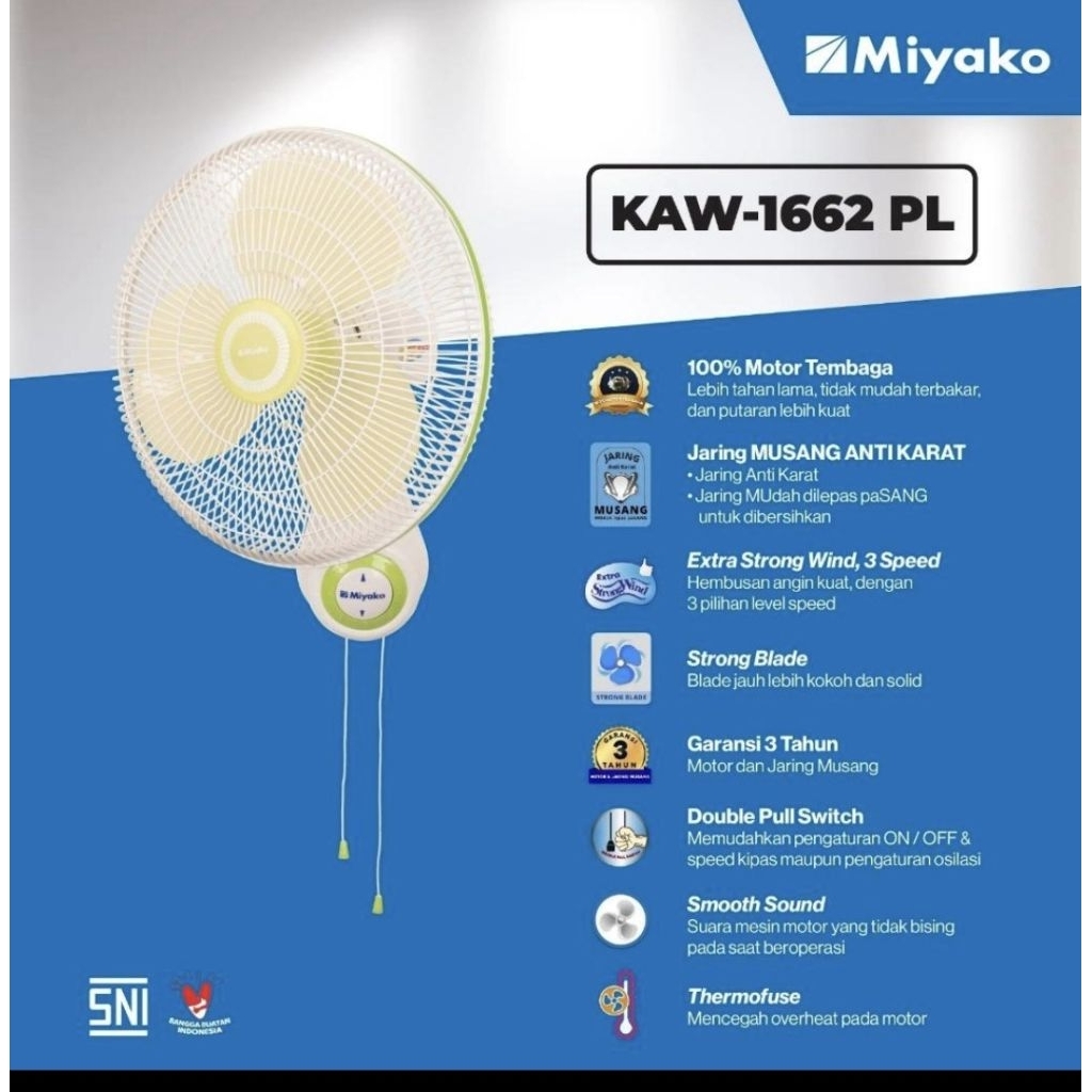WALLFAN MIYAKO 16 INCI KAW 1662