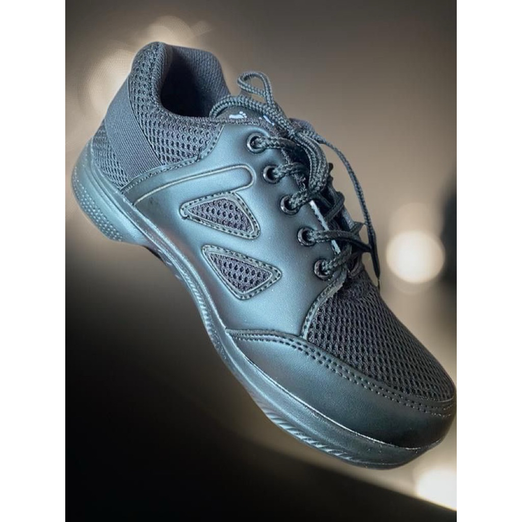 sepatu anak sekolah polosan hitam | sepatu anak sekolah unisex | Tk paud Sd smp smk | Tali |