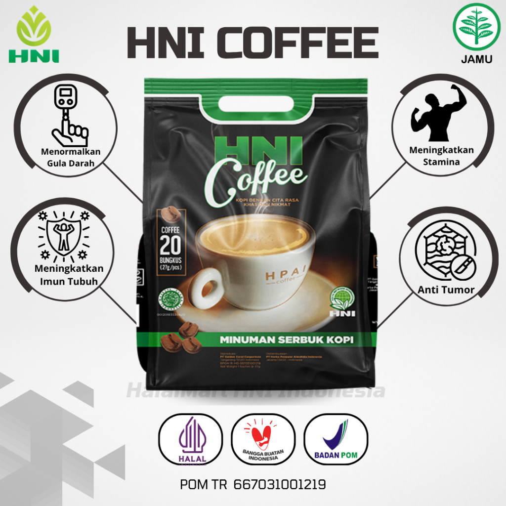 HNI COFFEE Kopi Herbal Kopi Jantan Kopi Kuat Dengan Cita Rasa Khas Dan Nikmat Mengatur Metabolisme T