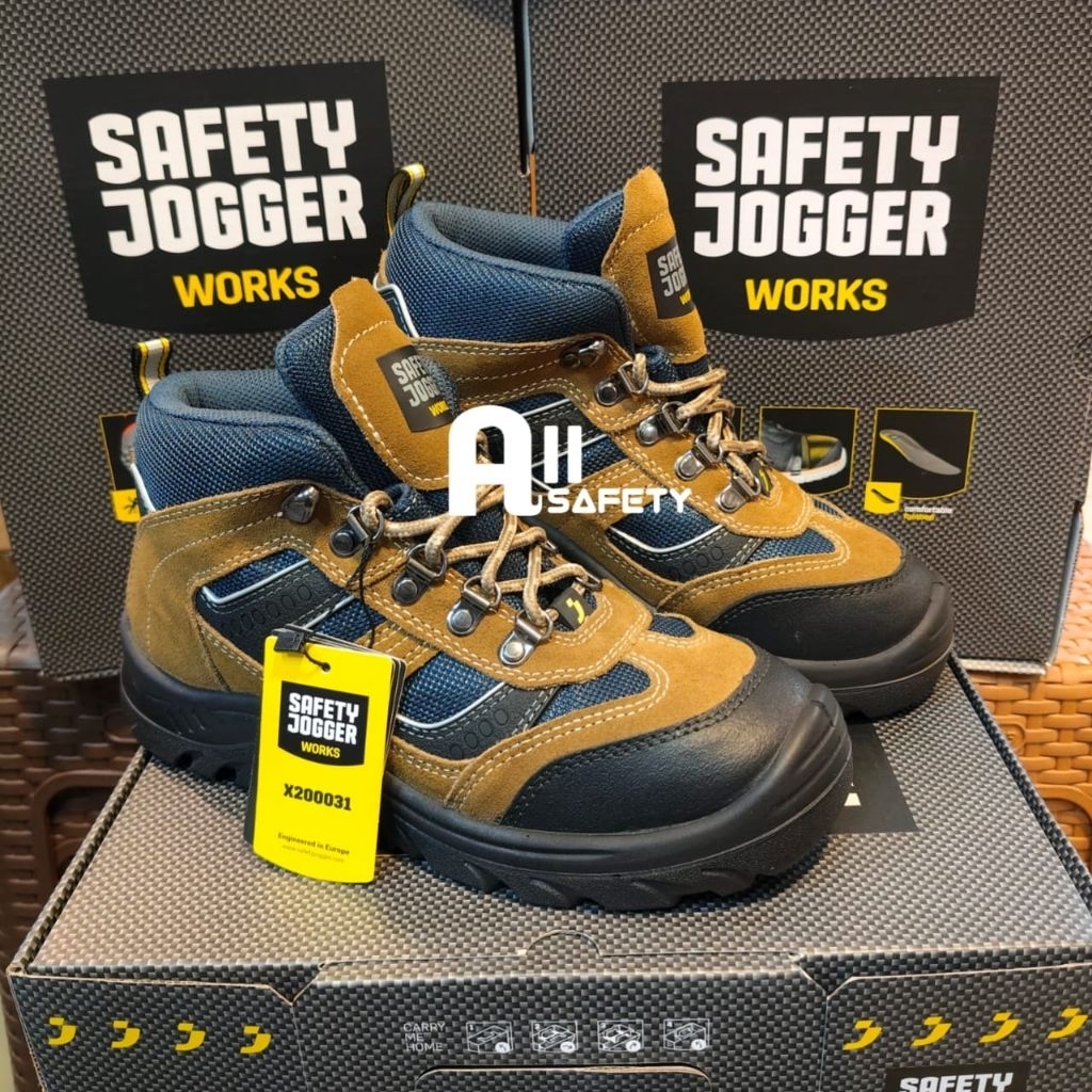 Sepatu safety JOGGER x 2000 original 100% / safety shoes Jogger x 2000 Brown/Coklat
