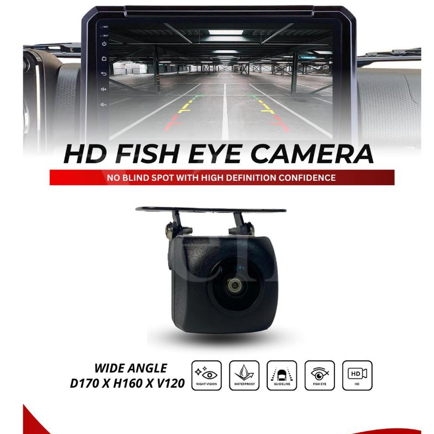 Kamera Mobil - Vente HD Fish Eye Camera Mobil - Kamera HD Fish Eye - Kamera Universal - Kamera HD Fi