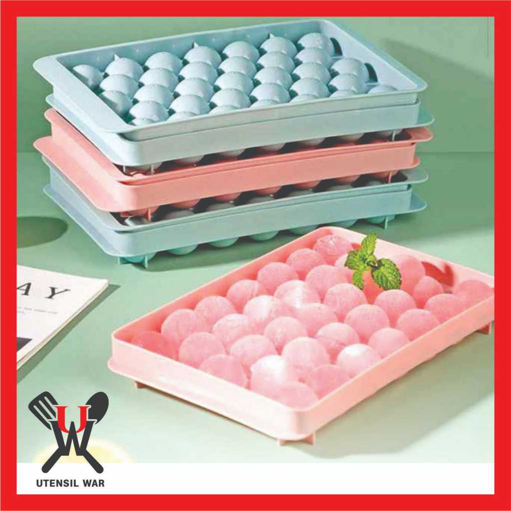 Cetakan Es Batu Jelly Bulat Jumbo – 33 Lubang / Cetakan Es Batu Jelly Bulat / Jumbo Ice Tray 33 Luba