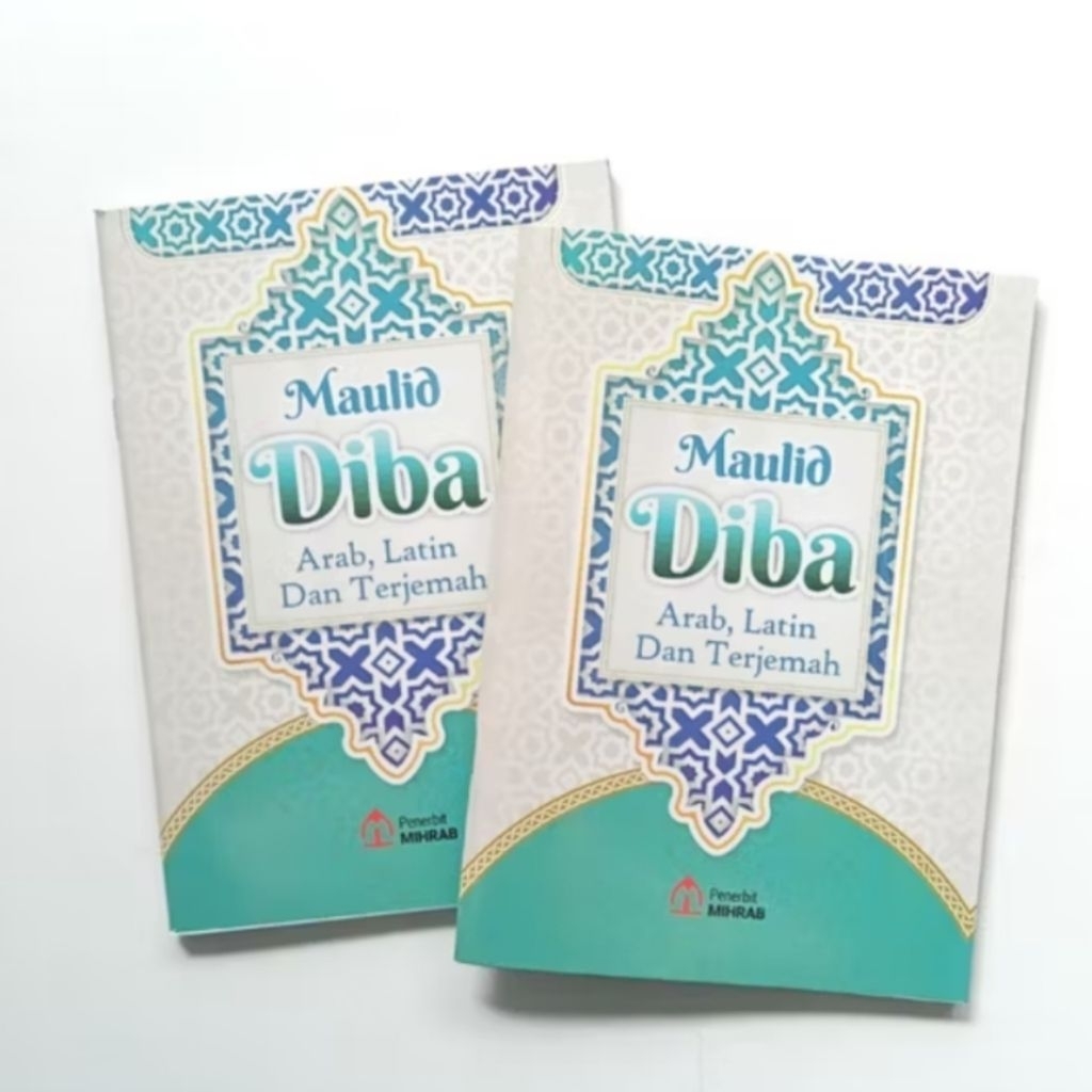 Buku Maulid Diba Arab Latin Terjemah Lengkap Asli Penerbit Mihrab