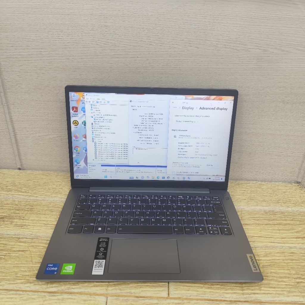 Laptop Second Lenovo Ideapad Slim 3 Core i5-1135G7 Ram 8gb Ssd 512gb Mx350 FHD
