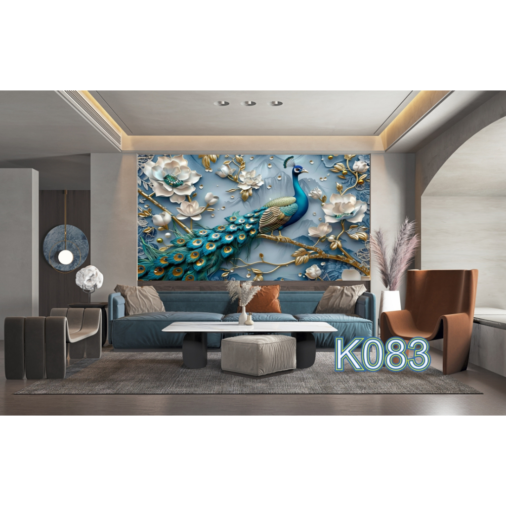 Cetak Wallpaper Burung Merak - Stiker Burung Merak Terlaris - Wallpaper Stiker Burung Merak Kekinian