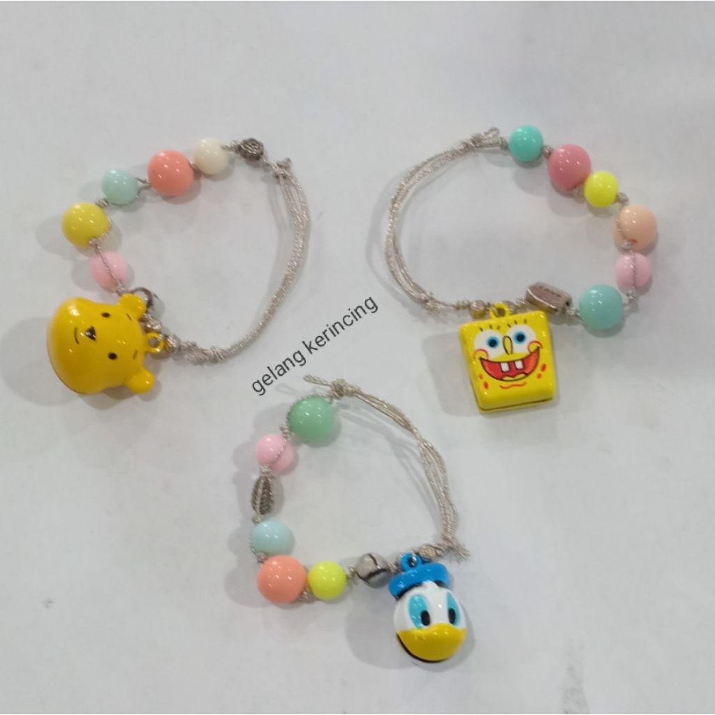 Gelang kerincing/Gelang kerincing anak anak/Gelang kerincing karakter