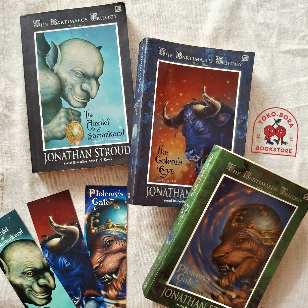 Buku Novel Trilogi Trilogy Bartimaeus Set Series - Jonathan Stroud Preloved ORIGINAL