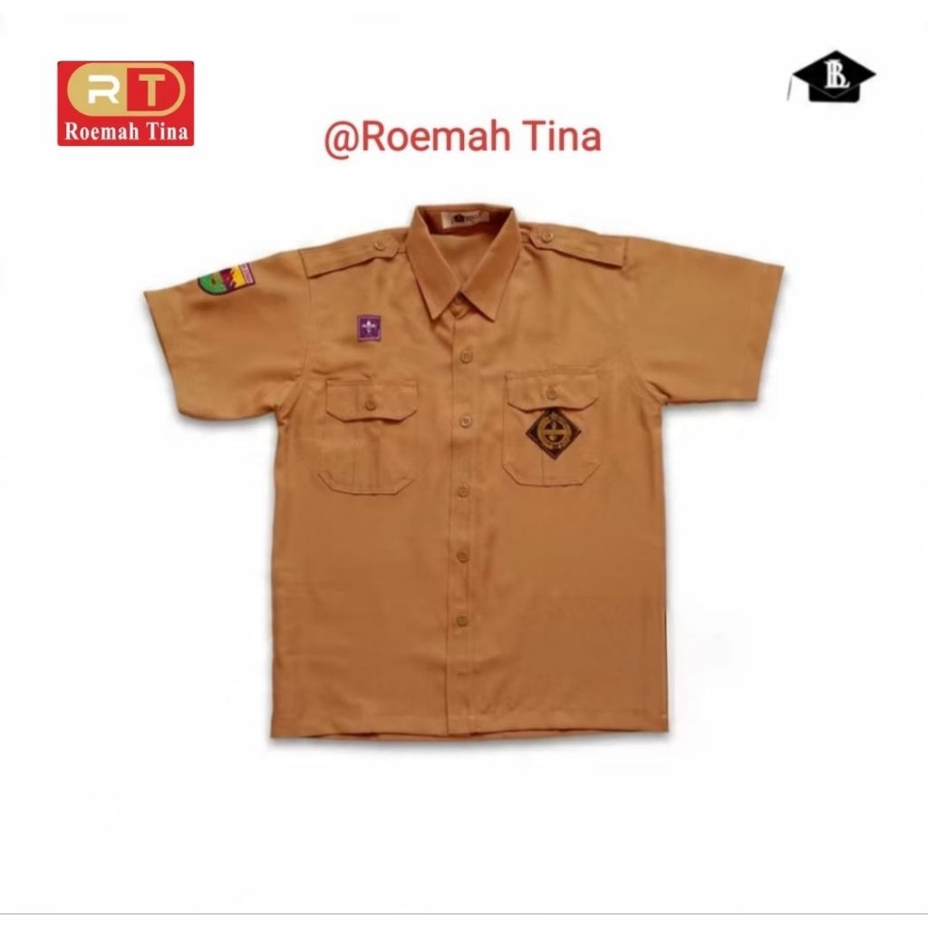 BENLY Baju Pramuka SMA Laki-Laki / Baju Pramuka Keper / Seragam Pramuka