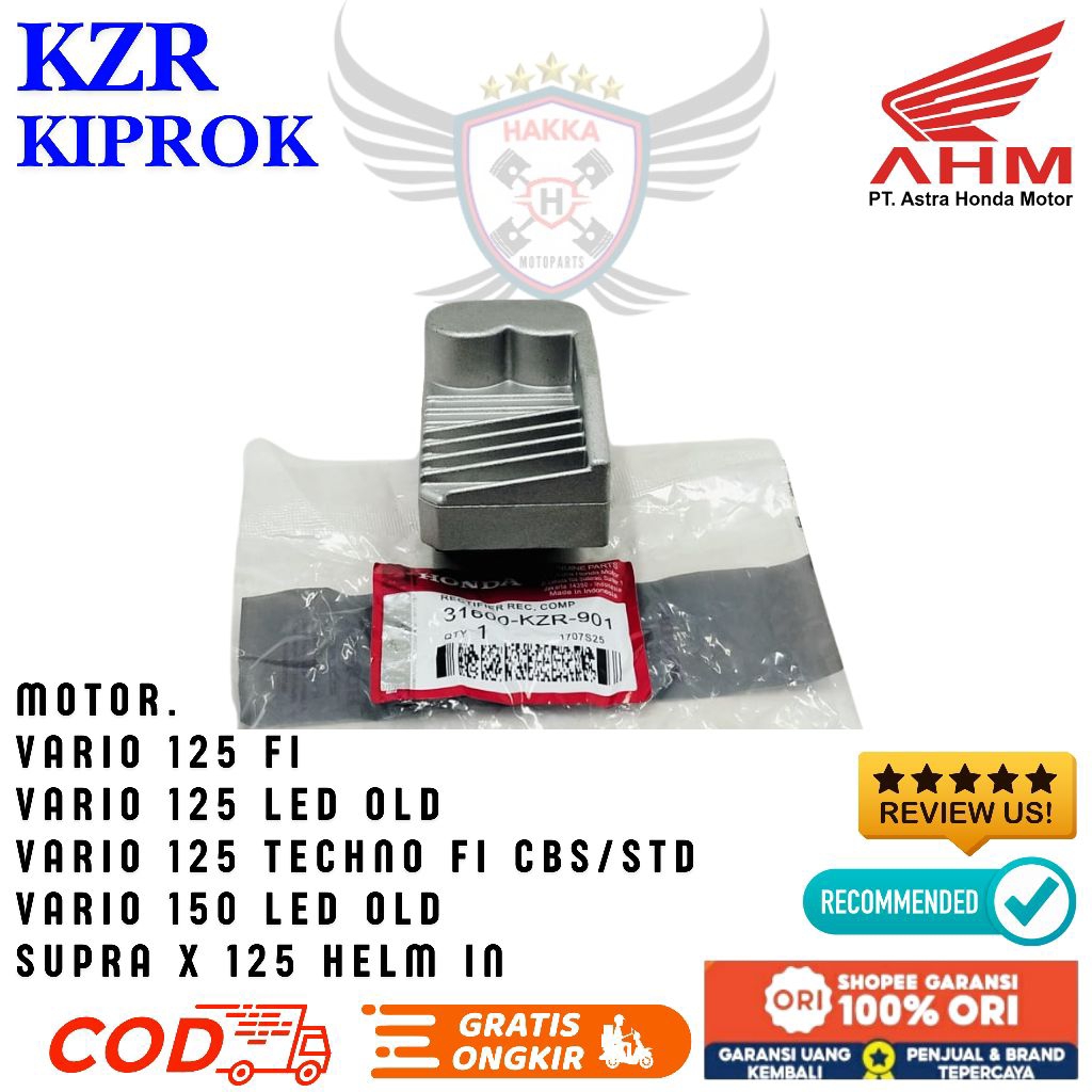 KZR ORIGINAL KIPROK HONDA 125 FI, KIPROK HONDA VARIO 125 LED OLD, KIPROK HONDA VARIO 125 TECHNO FI C