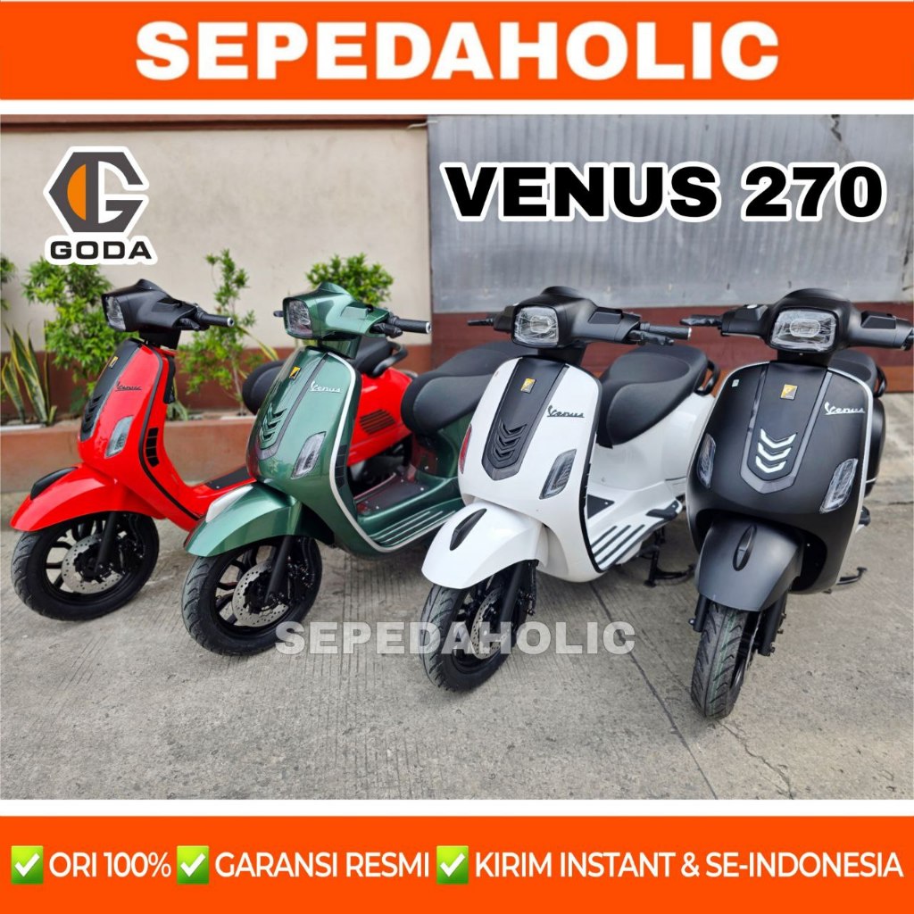 Sepeda Motor Listrik GODA 270 VENUS 3000 Watt / UWINFLY T3S PRO Full Color 1200 Watt Electric E Bike