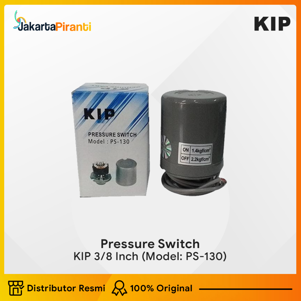 Otomatis KIP 3/8 inch - Pressure switch pompa air PS-130 drat dalam 3/8"