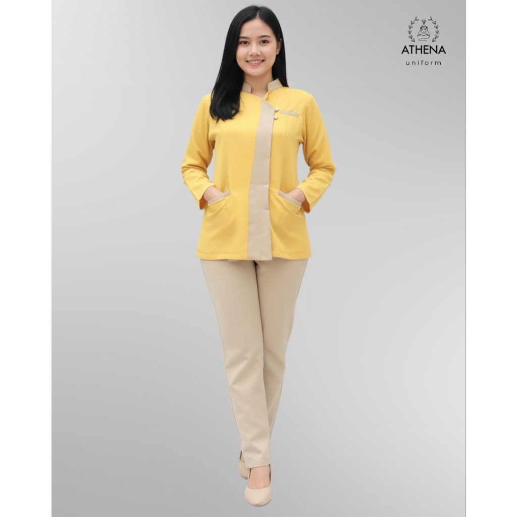 Set Baju Seragam PERAWAT / Seragam JAGA / Seragam DOKTER / Baju Jaga Dokter / Perawat / DOCTOR SCRUB