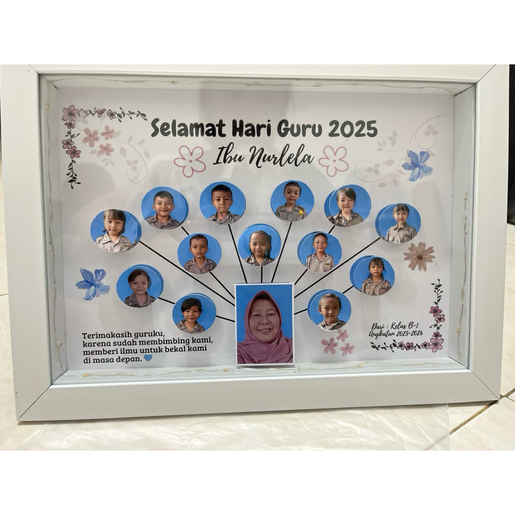 HADIAH FOTO HARI GURU / BINGKAI FOTO 3D / GIFT TEACHER DAY / KENANGAN UNTUK GURU