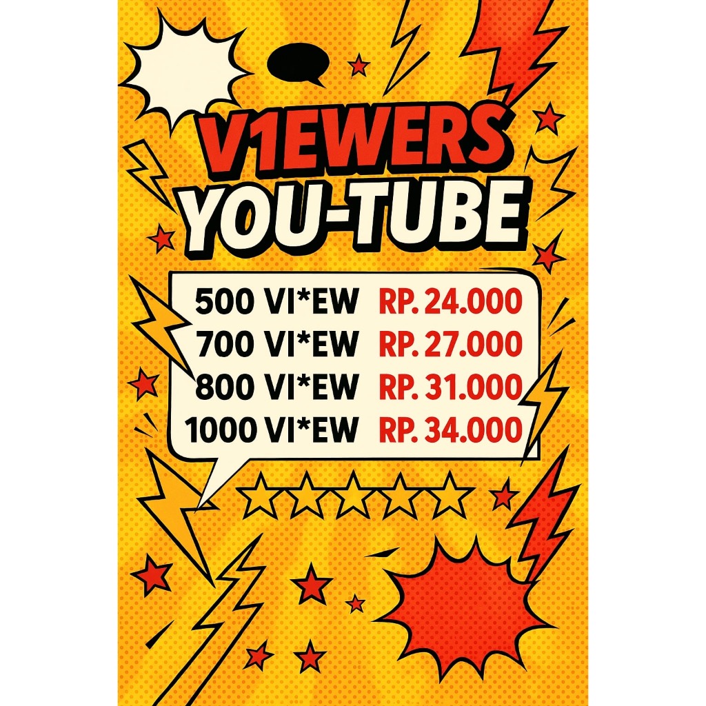 DISKON VIEW  VIDEO PENONTON YOUTUBE  YT SHORT VIEWER VIDEO YTB YOTUBE BERGARANSI MURAH NON DROP PERM