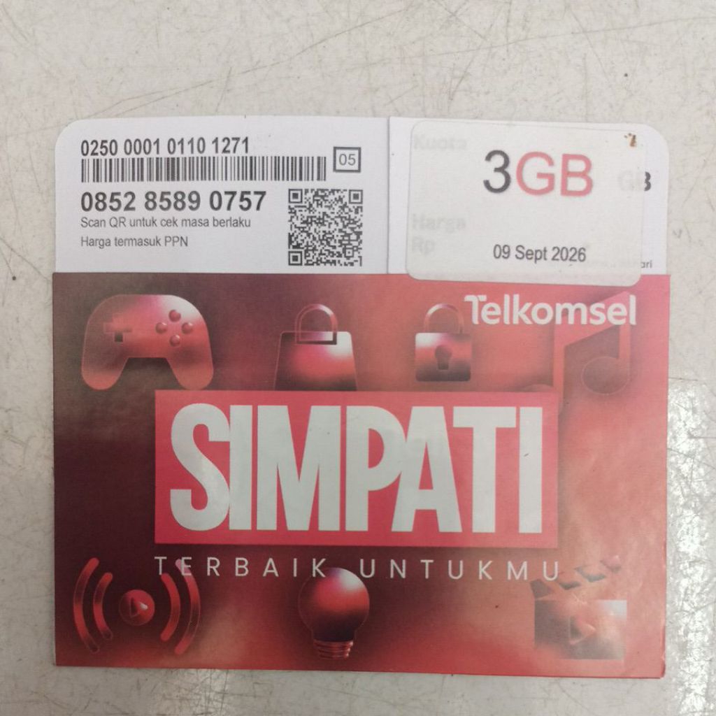 Perdana Simpati kuota 3GB