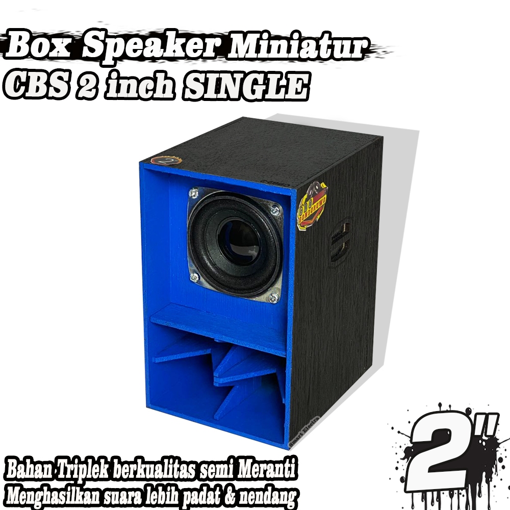 Box Speaker Miniatur CBS 2 INCH Biru
