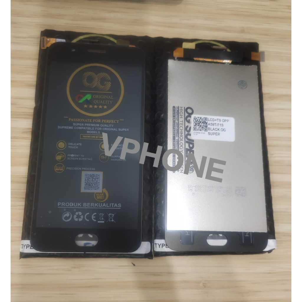 LCD OG SUPER OPPO F1S FULLSET TOUCHSCREEN - LCD OPPO A59 - LCD OPPO A59T - LCD OPPO A1601 COMPLETE O