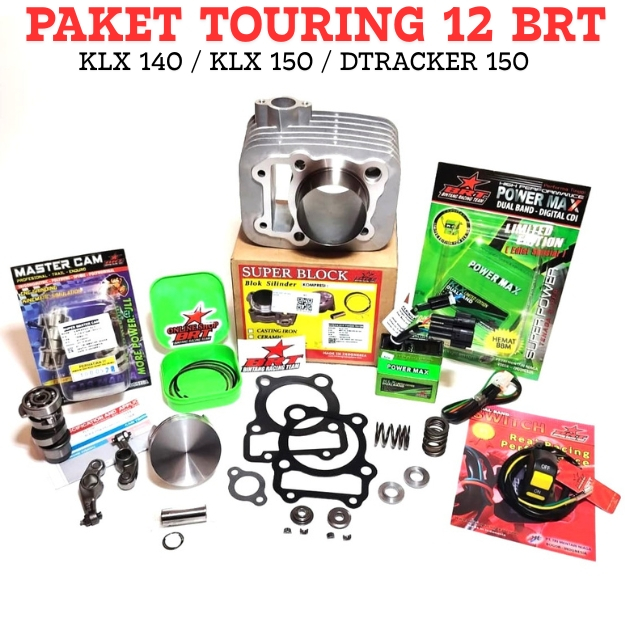 PAKET TOURING 12 BRT KLX 140 KLX 150 DTRACKER 150 Paket Bore Up Racing BRT KLX D TRACKER