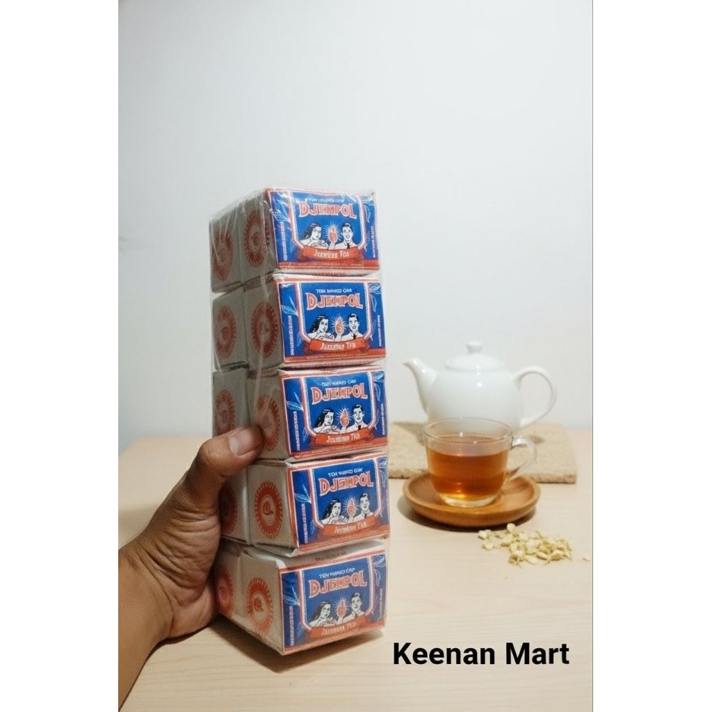 Teh Wangi Cap Djempoel Jempol- Jasmine Tea (1 Pak Isi 10 Pcs @45 Gram)