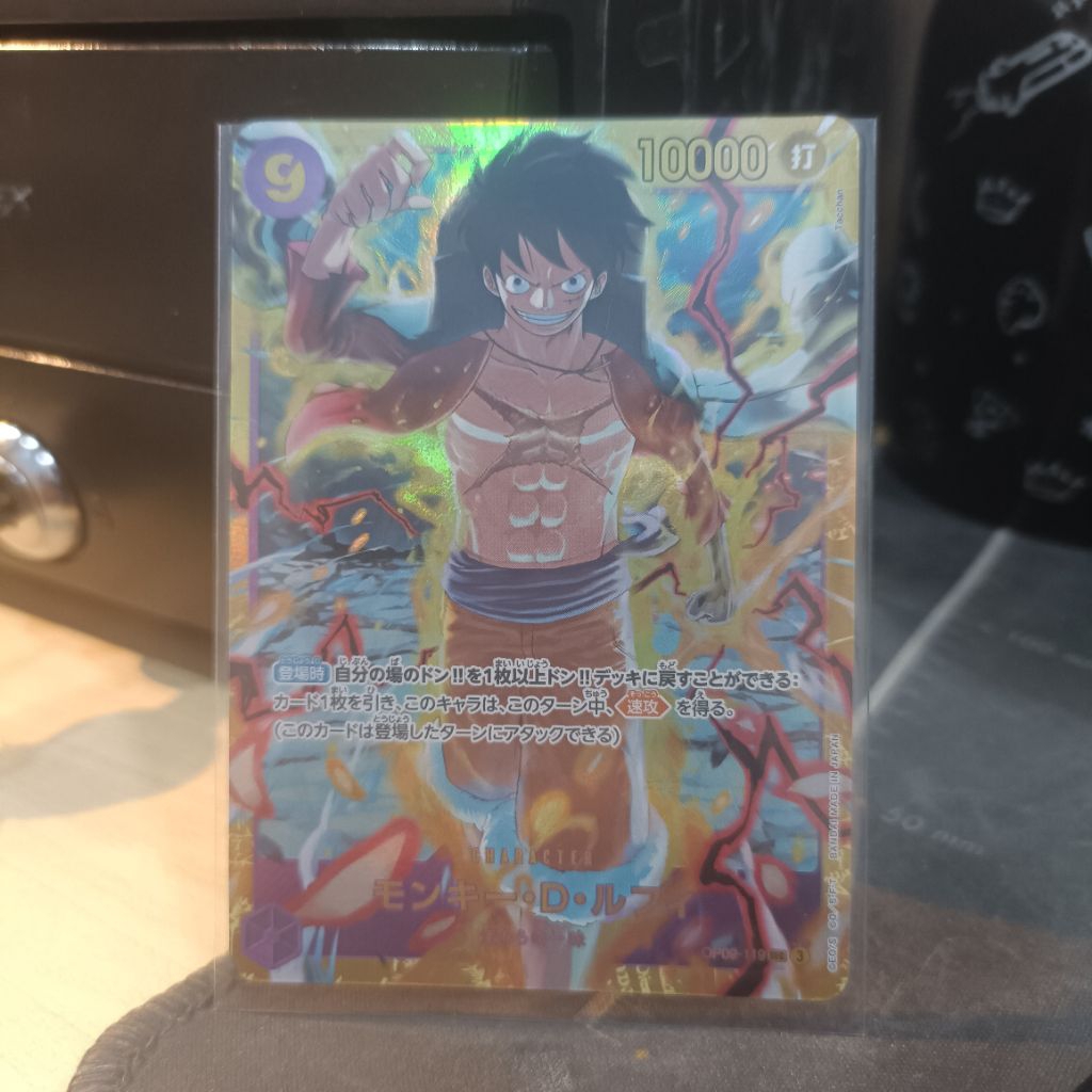 One Piece TCG OP09 Japan OP09-119 SEC Luffy Kartu Single Card Games