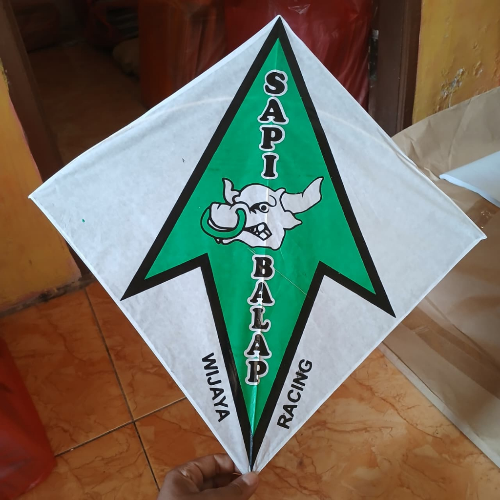 LAYANGAN SUKOI SUPER LILITAN motif "SAPI BALAP" murah