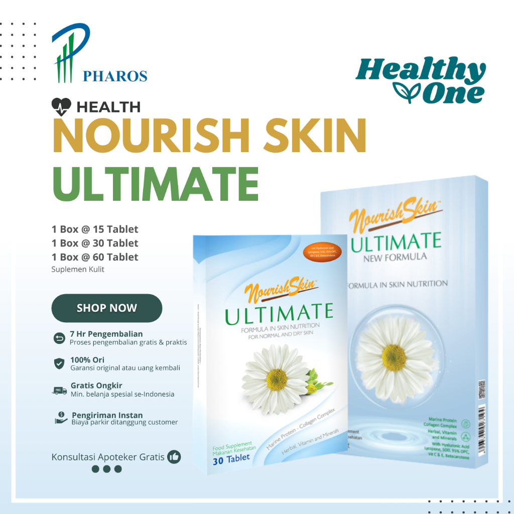 Nourish Skin Ultimate 60/30/15 Tablet / Nourish Skin Ultimate New Formula/ New Formula / Suplemen Ke