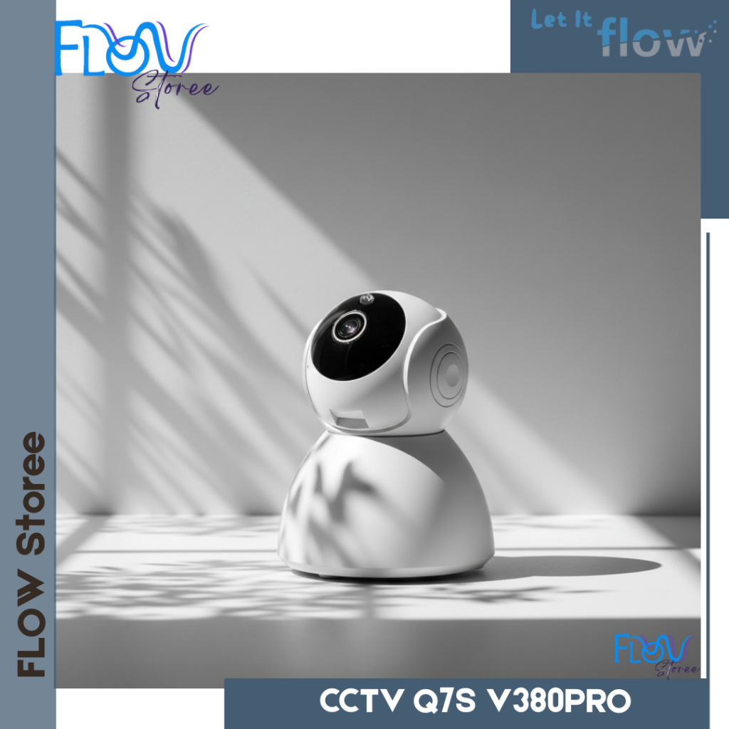 Flow CCTV Q7S V380PRO Ip Camera Mini Wireless CCTV Wifi