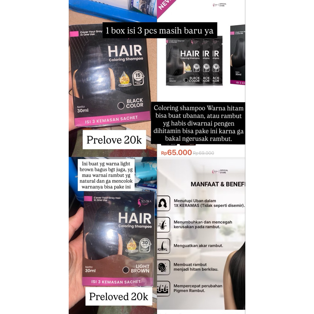 penghitam rambut dan warna rambut coklat