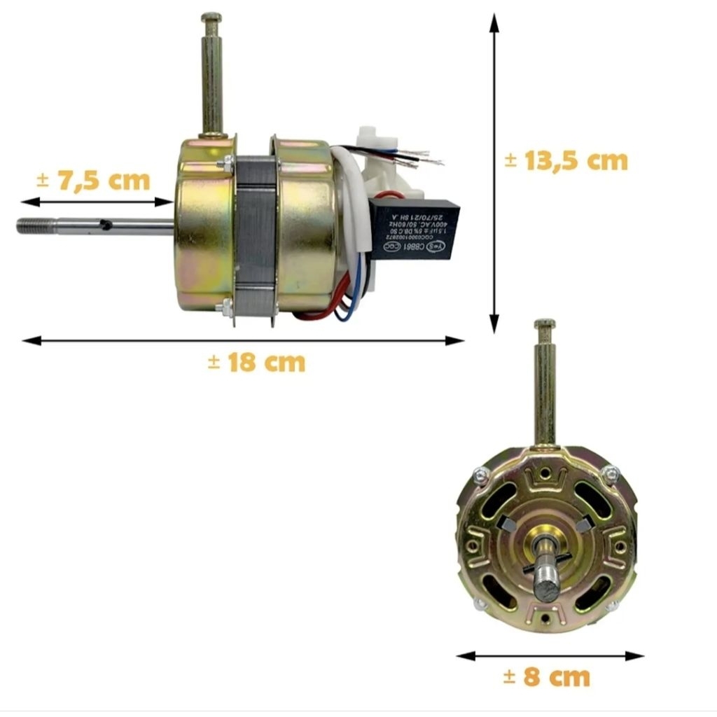 Dinamo Kipas Angin COSMOS Kapasitor 1,5 Mikro Dinamo Kipas Angin Cosmos Bushing 12-16 inch Fan
