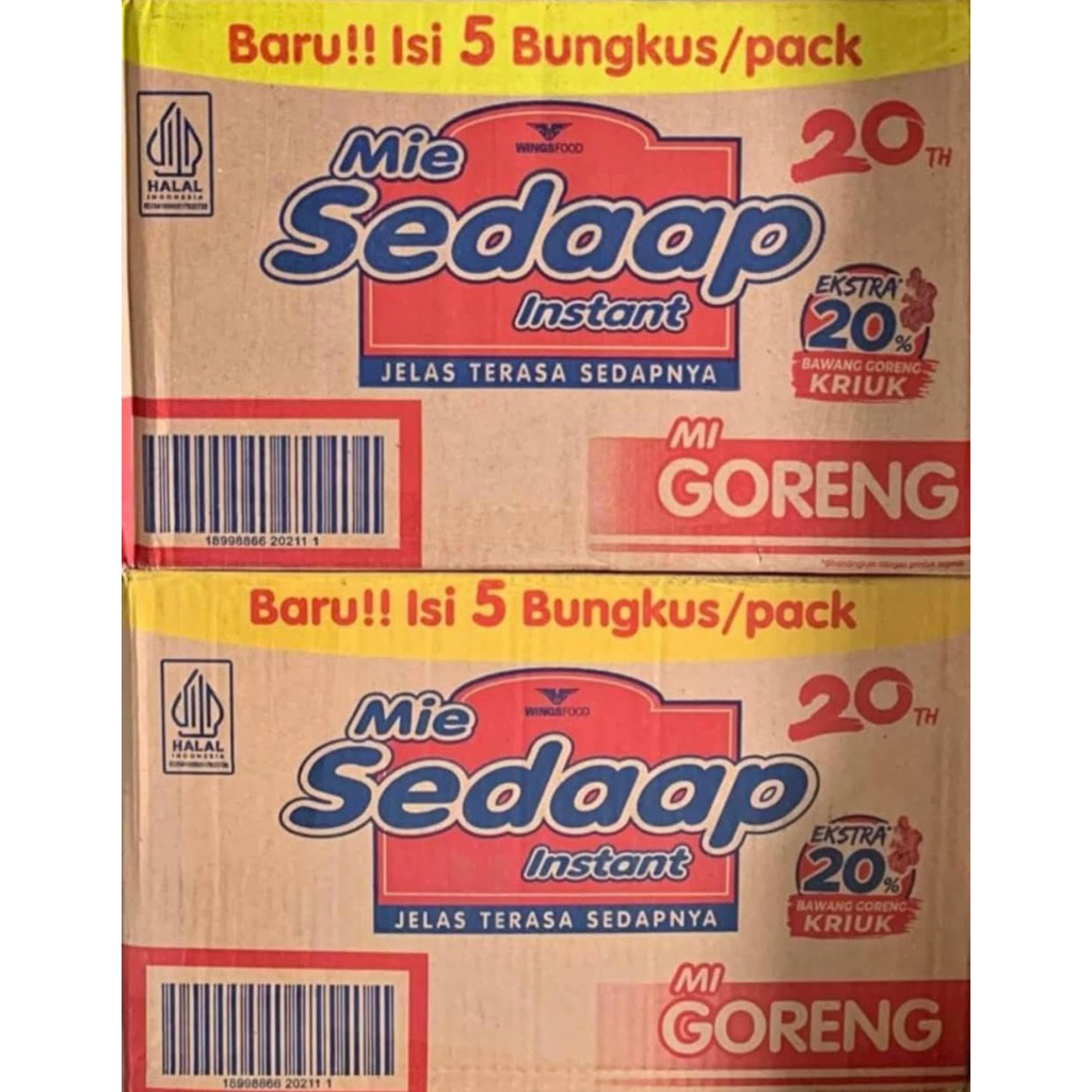 mie sedap goreng 1 karton