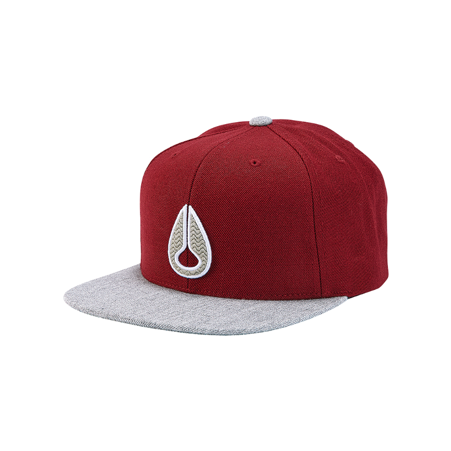NIXON HAT-ICON STARTER HAT BURGUNDY-C2162234