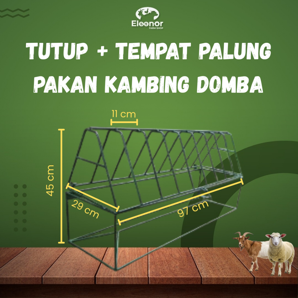 Tempat Pakan Kandang Modern Kambing Domba Palung Pakan Ternak kambing
