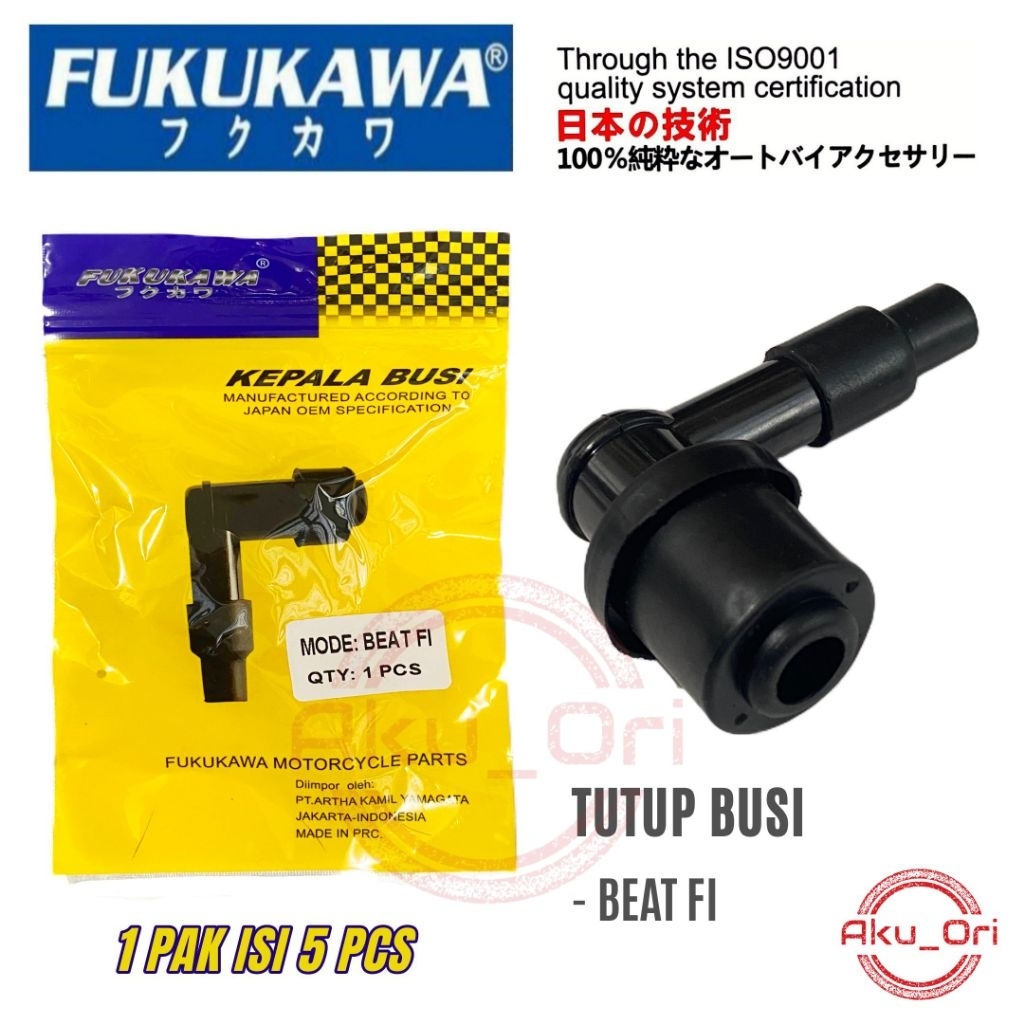 TUTUP BUSI BEAT FI FUKUKAWA cangklong busi motor beat fi