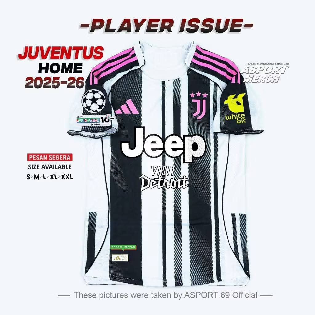 PLAYER ISSUE JUVENTUS HOME 2025-2026 PI TERBARU JUVENTUS 25-26