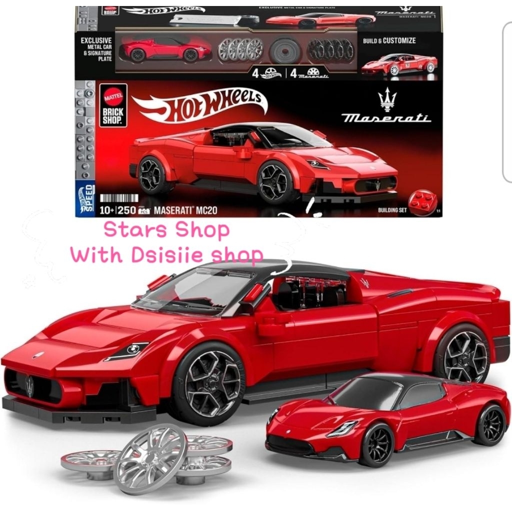 Hot Wheels Mattel Brick Shop Maserati MC20 Original