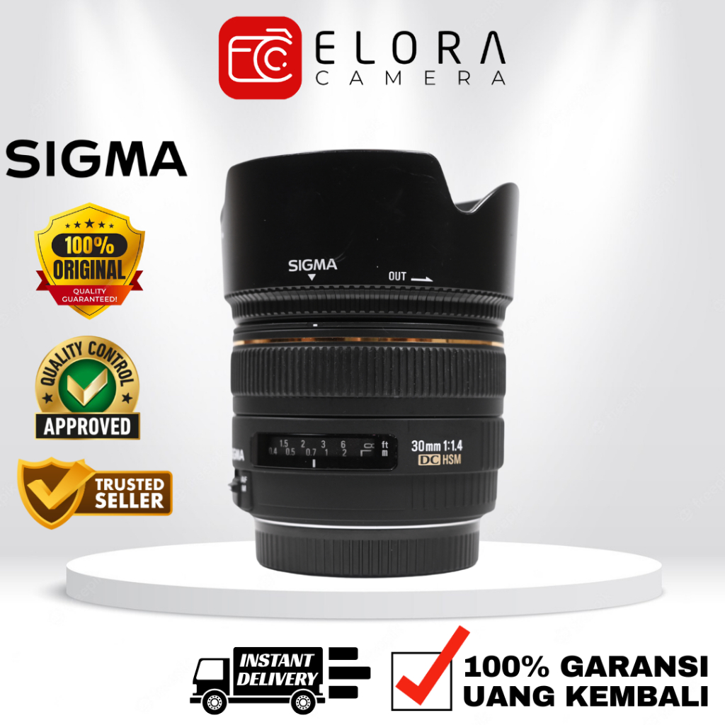 Sigma 30mm F1.4 EX DC HSM For Canon / Lensa Sigma 30 mm F 1.4 EX DC HSM For Canon