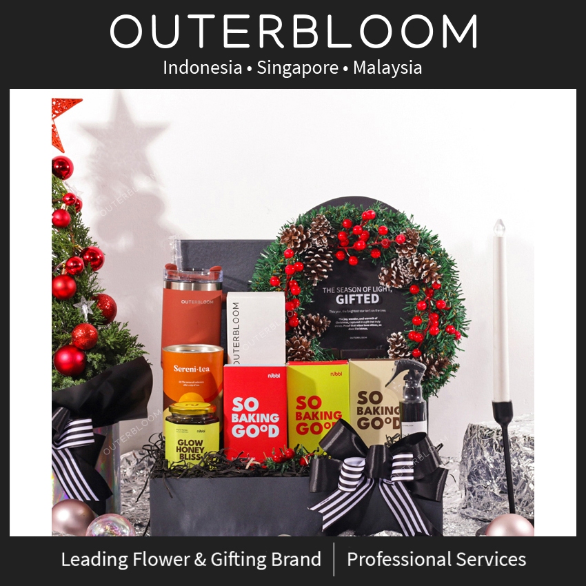 Outerbloom Parcel Natal - Signature Christmas Premium Hampers - Hampers Natal Mewah