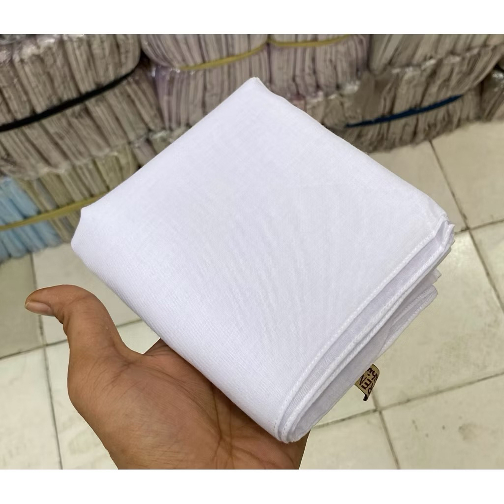 Hijab Segiempat Paris Premium putih bersih hijab putih bersih paris putih hijab sekolah Hijab Segiem