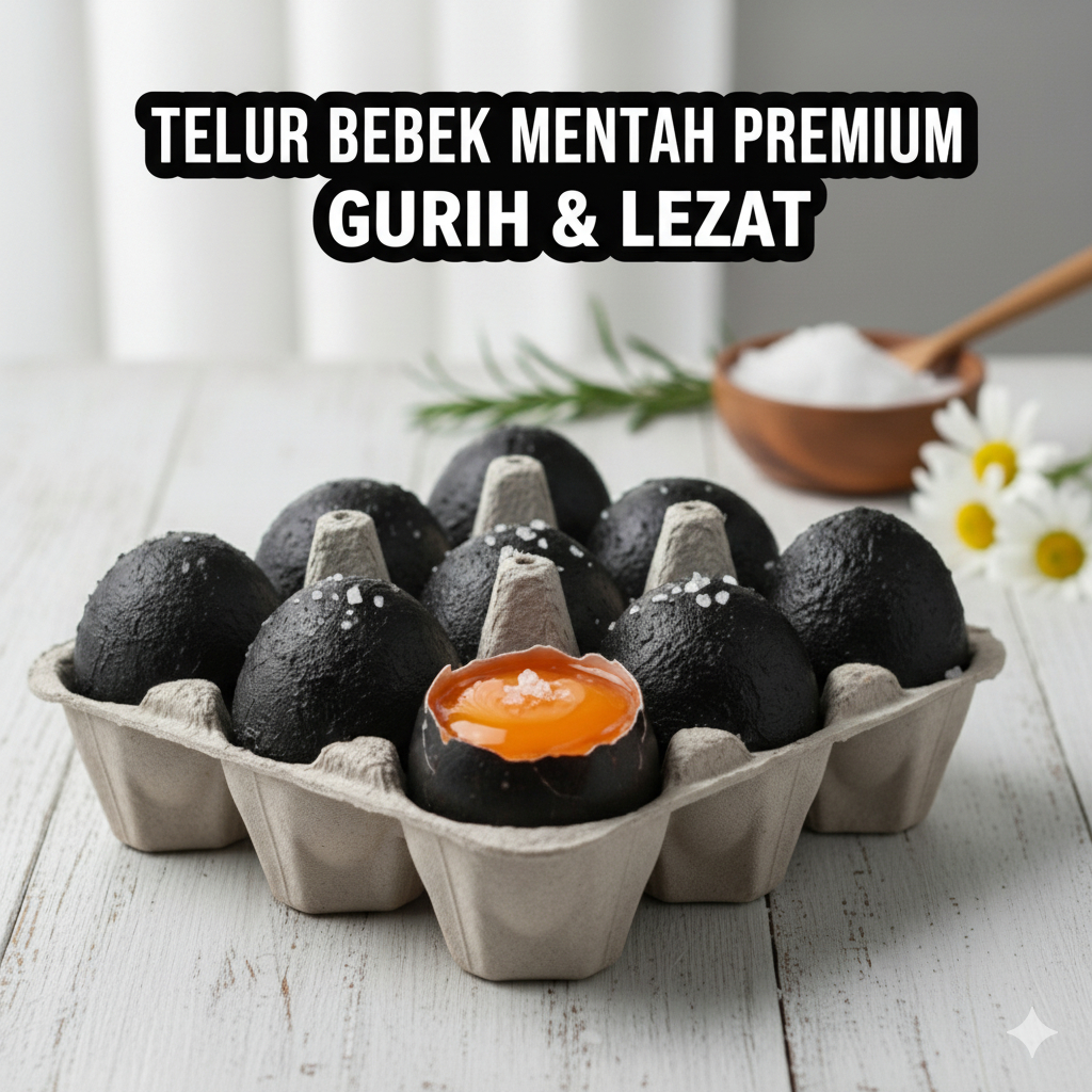 Telur Asin Bebek Mentah /Telur Asin Brebes/Telur Asin Masir Mentah