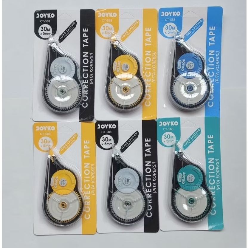 Correction Tape JOYKO CT-588 JUMBO / TipEx Kertas Roll  Joyko Tip X Tip-Ex Kering Besar 30 Meter - 1
