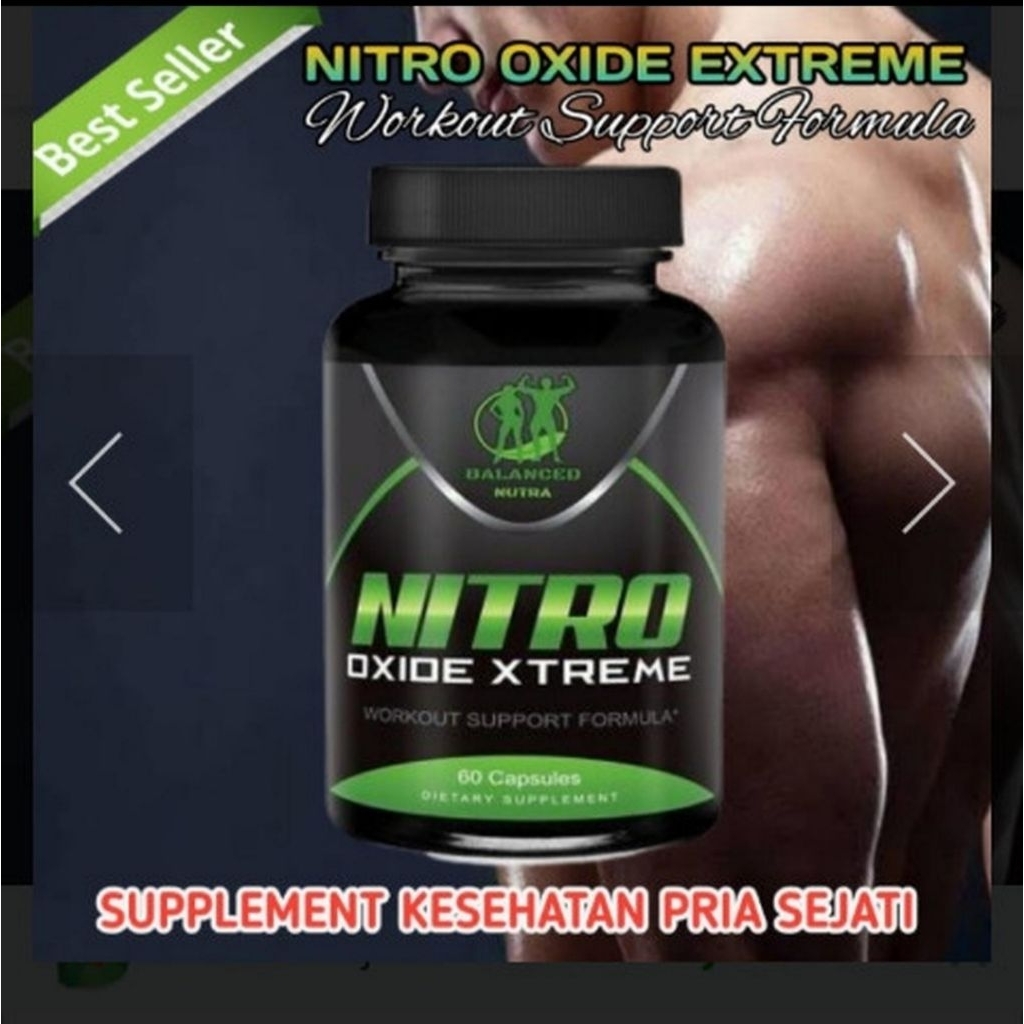 Suplemen Fitness Pembentuk Otot Pria Nitro Oxide Xtreme