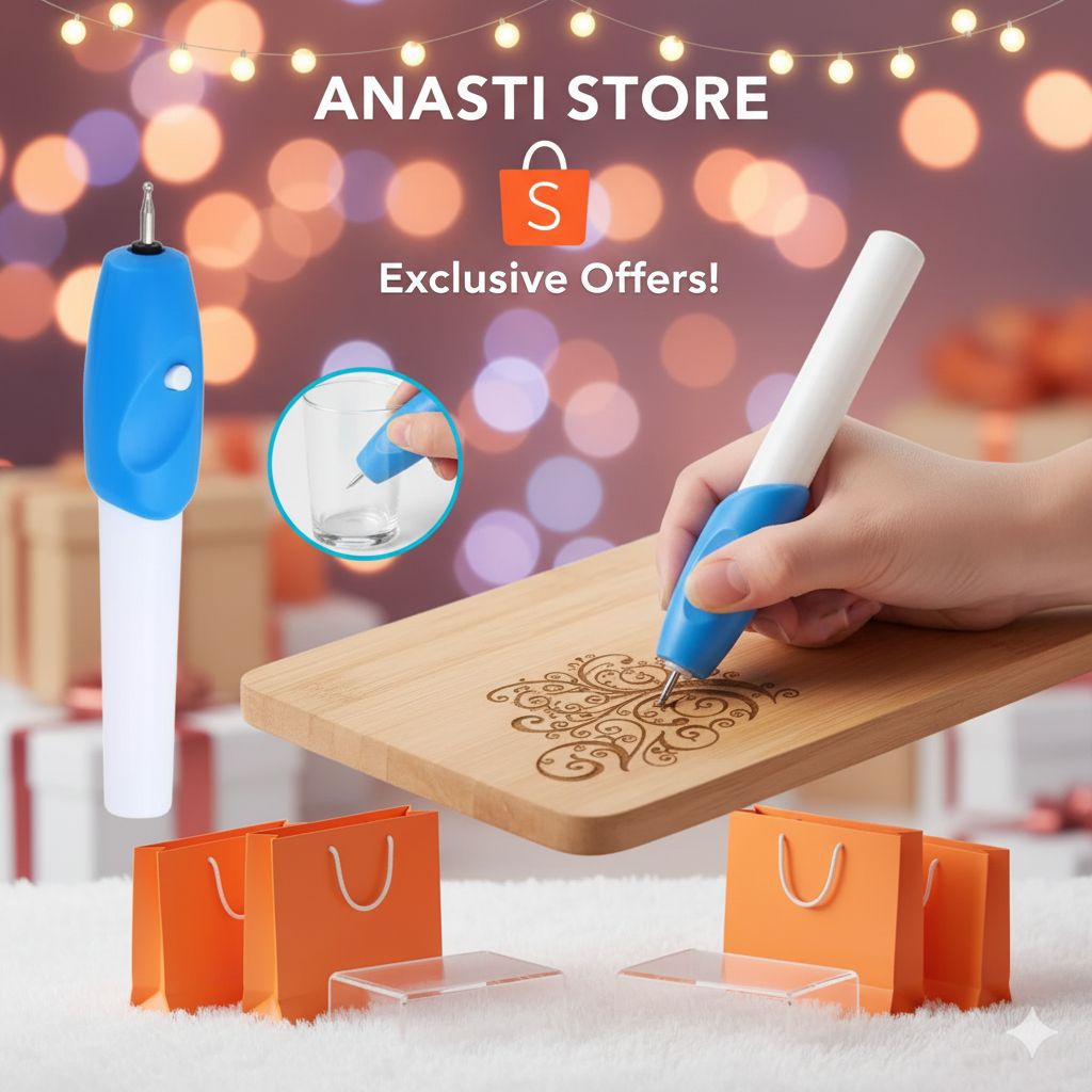 Alat ukir elektrik bolpen pena bor mini tangan alat tulis pahat batu gelas piring kayu kaca engrave